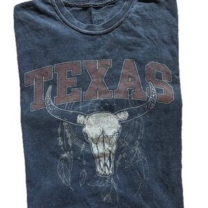 Oversized Texas Black Graphic Tee